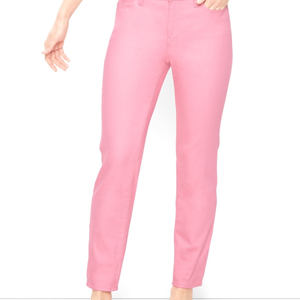 Talbots Curvy Slim Ankle Jeans Pink